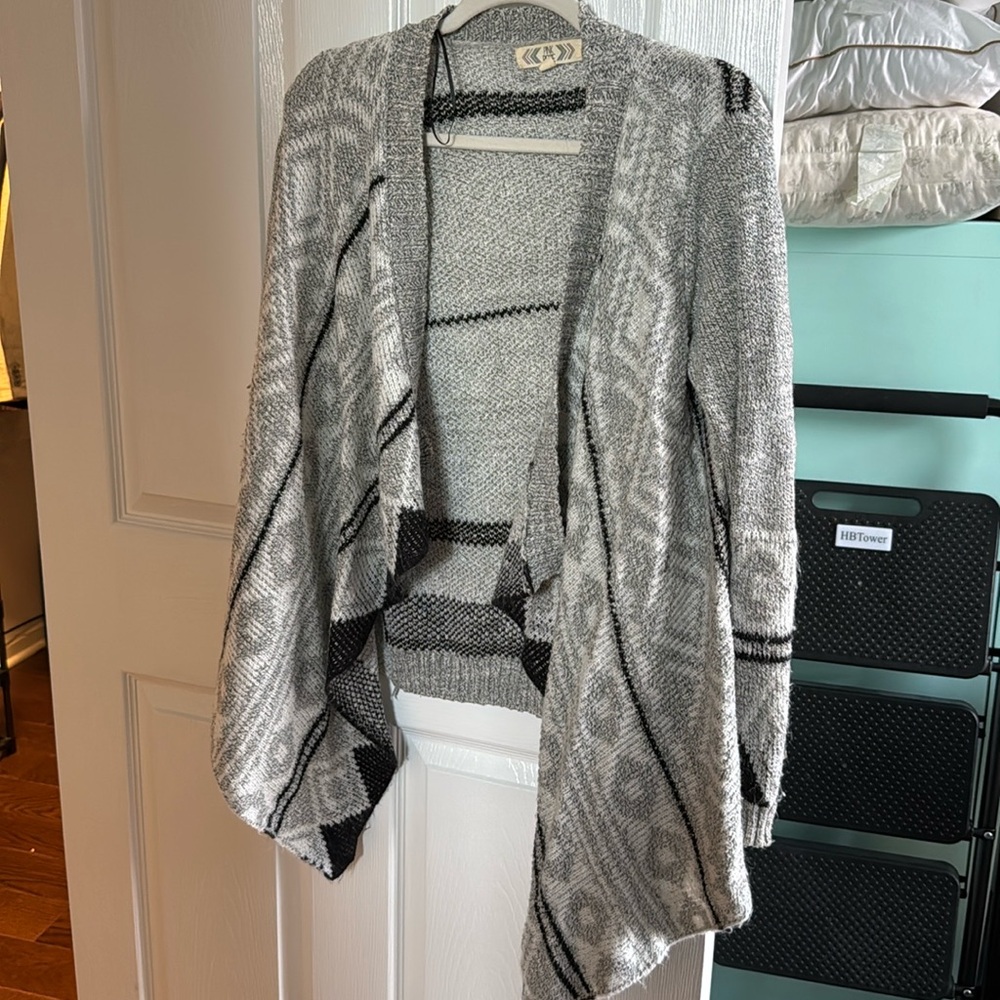 Gray cardigan